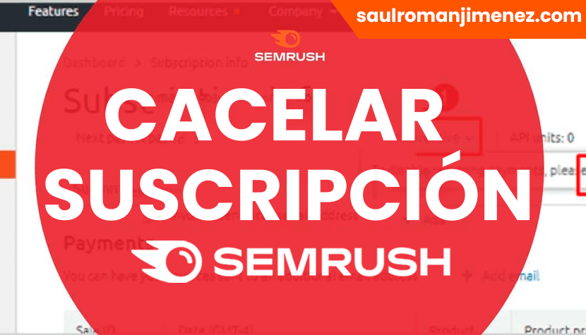 cancelar cuenta semrush