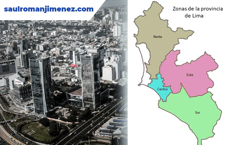 zonas y provincias de lima